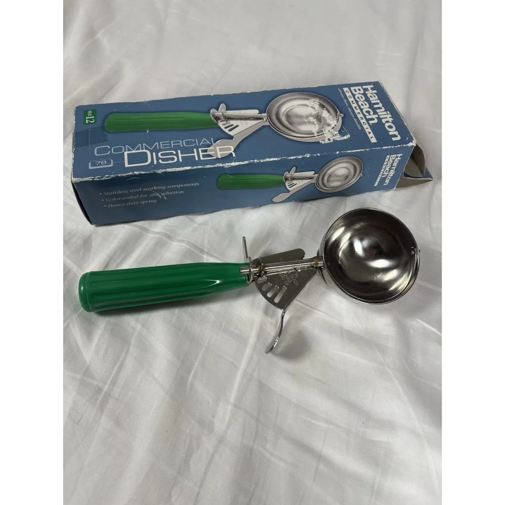 Hamilton Beach Commercial Ice Cream Scoop #78 A3040 Green Handle In Box Size 12